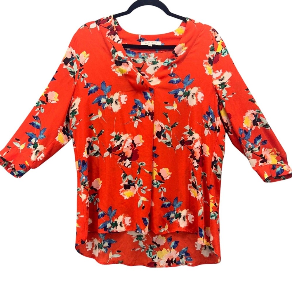 Rose‎ And Olive Boho Blouse Red Large